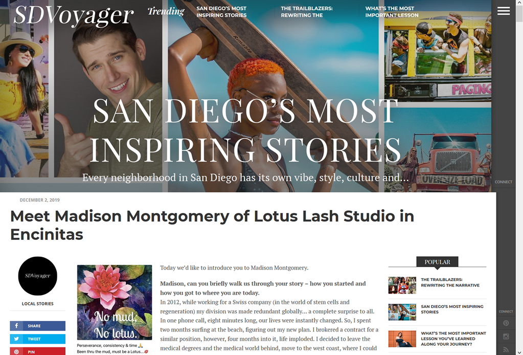 Today we’d like to introduce you to Madison Montgomery... Click to Read the Article on SDVoyager.com